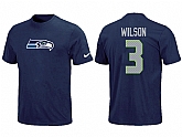 Nike Seattle Seahawks 3 Russell Wilson Name & Number T-Shirt,baseball caps,new era cap wholesale,wholesale hats