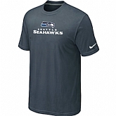 Nike Seattle Seahawks Authentic Logo T-Shirt Grey,baseball caps,new era cap wholesale,wholesale hats