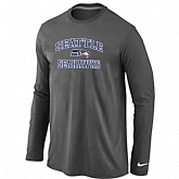 Nike Seattle Seahawks Heart & Soul Long Sleeve T-Shirt D.Gray,baseball caps,new era cap wholesale,wholesale hats