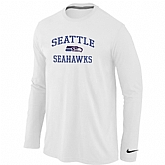 Nike Seattle Seahawks Heart & Soul Long Sleeve T-Shirt White,baseball caps,new era cap wholesale,wholesale hats