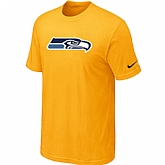 Nike Seattle Seahawks Sideline Legend Authentic Logo T-Shirt Yellow,baseball caps,new era cap wholesale,wholesale hats