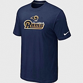 Nike St. Louis Rams Authentic Logo T-Shirt D.Blue,baseball caps,new era cap wholesale,wholesale hats