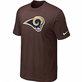Nike St. Louis Rams Sideline Legend Authentic Logo T-Shirt Brown,baseball caps,new era cap wholesale,wholesale hats
