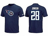 Nike Tennessee Titans Chris Johnson Name & Number T-Shirt D.BLue,baseball caps,new era cap wholesale,wholesale hats