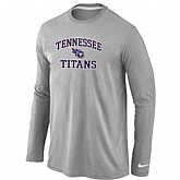 Nike Tennessee Titans Heart & Soul Long Sleeve T-Shirt Gray,baseball caps,new era cap wholesale,wholesale hats