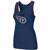 Nike Tennessee Titans Ladies Big Logo Tri-Blend Racerback stretch Tank Top Blue