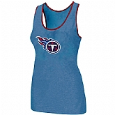 Nike Tennessee Titans Ladies Big Logo Tri-Blend Racerback stretch Tank Top L.Blue