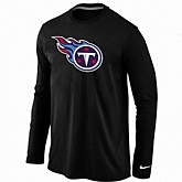 Nike Tennessee Titans Logo Long Sleeve T-Shirt black,baseball caps,new era cap wholesale,wholesale hats