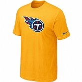 Nike Tennessee Titans Sideline Legend Authentic Logo T-Shirt Yellow,baseball caps,new era cap wholesale,wholesale hats