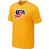 Nike USA Graphic Legend Performance Collection Locker Room T-Shirt Yellow,baseball caps,new era cap wholesale,wholesale hats