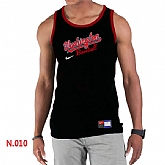 Nike Washington Nationals Home Practice men Tank Top Black,baseball caps,new era cap wholesale,wholesale hats