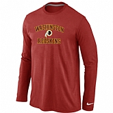 Nike Washington Red Skins Heart & Soul Long Sleeve T-Shirt Red,baseball caps,new era cap wholesale,wholesale hats
