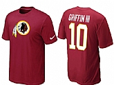 Nike Washington Redskins 10 GRIFFINIII Name & Number T-Shirt,baseball caps,new era cap wholesale,wholesale hats