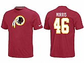 Nike Washington Redskins 46 Alfred Morris Name & Number T-Shirt Red,baseball caps,new era cap wholesale,wholesale hats