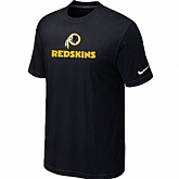 Nike Washington Redskins Authentic Logo T-Shirt Black,baseball caps,new era cap wholesale,wholesale hats