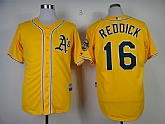 Oakland Athletics #16 Josh Reddick 2013 Yellow Jerseys,baseball caps,new era cap wholesale,wholesale hats