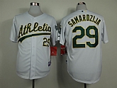Oakland Athletics #29 Samardzija 2014 White Jerseys,baseball caps,new era cap wholesale,wholesale hats