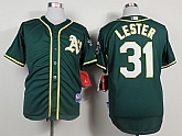 Oakland Athletics #31 Jon Lester 2014 Green Jerseys,baseball caps,new era cap wholesale,wholesale hats