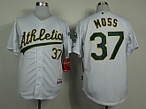 Oakland Athletics #37 Moss White Jerseys,baseball caps,new era cap wholesale,wholesale hats