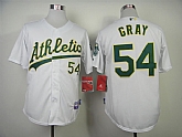 Oakland Athletics #54 Gray 2014 White Jerseys,baseball caps,new era cap wholesale,wholesale hats