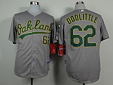 Oakland Athletics #62 Doolittle 2014 Gray Jerseys,baseball caps,new era cap wholesale,wholesale hats