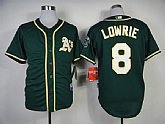 Oakland Athletics #8 Jed Lowrie 2014 Green Jerseys,baseball caps,new era cap wholesale,wholesale hats