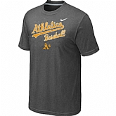 Oakland Athletics 2014 Home Practice T-Shirt - Dark Grey,baseball caps,new era cap wholesale,wholesale hats