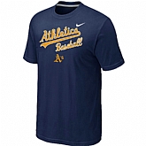 Oakland Athletics 2014 Home Practice T-Shirt - Dark blue,baseball caps,new era cap wholesale,wholesale hats