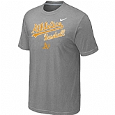 Oakland Athletics 2014 Home Practice T-Shirt - Light Grey,baseball caps,new era cap wholesale,wholesale hats
