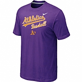 Oakland Athletics 2014 Home Practice T-Shirt - Purple,baseball caps,new era cap wholesale,wholesale hats