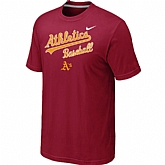 Oakland Athletics 2014 Home Practice T-Shirt - Red,baseball caps,new era cap wholesale,wholesale hats
