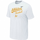 Oakland Athletics 2014 Home Practice T-Shirt - White,baseball caps,new era cap wholesale,wholesale hats