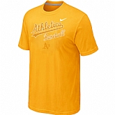 Oakland Athletics 2014 Home Practice T-Shirt - Yellow,baseball caps,new era cap wholesale,wholesale hats