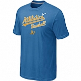 Oakland Athletics 2014 Home Practice T-Shirt - light Blue,baseball caps,new era cap wholesale,wholesale hats