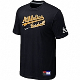 Oakland Athletics Black Nike Short Sleeve Practice T-Shirt,baseball caps,new era cap wholesale,wholesale hats