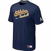 Oakland Athletics D.Blue Nike Short Sleeve Practice T-Shirt,baseball caps,new era cap wholesale,wholesale hats