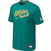 Oakland Athletics Green Nike Short Sleeve Practice T-Shirt,baseball caps,new era cap wholesale,wholesale hats