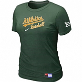 Oakland Athletics Nike Women's D.Green Short Sleeve Practice T-Shirt,baseball caps,new era cap wholesale,wholesale hats