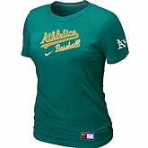 Oakland Athletics Nike Women's L.Green Short Sleeve Practice T-Shirt,baseball caps,new era cap wholesale,wholesale hats