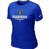 Oakland Raiders Blue Women's Critical Victory T-Shirt,baseball caps,new era cap wholesale,wholesale hats