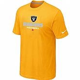 Oakland Raiders Critical Victory Yellow T-Shirt,baseball caps,new era cap wholesale,wholesale hats