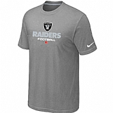 Oakland Raiders Critical Victory light Grey T-Shirt,baseball caps,new era cap wholesale,wholesale hats