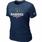 Oakland Raiders D.Blue Women's Critical Victory T-Shirt,baseball caps,new era cap wholesale,wholesale hats