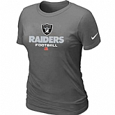 Oakland Raiders D.Grey Women's Critical Victory T-Shirt,baseball caps,new era cap wholesale,wholesale hats