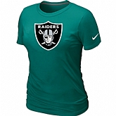 Oakland Raiders L.Green Women's Logo T-Shirt,baseball caps,new era cap wholesale,wholesale hats