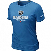 Oakland Raiders L.blue Women's Critical Victory T-Shirt,baseball caps,new era cap wholesale,wholesale hats