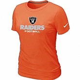 Oakland Raiders Orange Women's Critical Victory T-Shirt,baseball caps,new era cap wholesale,wholesale hats