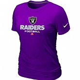 Oakland Raiders Purple Women's Critical Victory T-Shirt,baseball caps,new era cap wholesale,wholesale hats