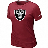 Oakland Raiders Red Women's Logo T-Shirt,baseball caps,new era cap wholesale,wholesale hats