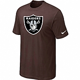 Oakland Raiders Sideline Legend Authentic Logo T-Shirt Brown,baseball caps,new era cap wholesale,wholesale hats